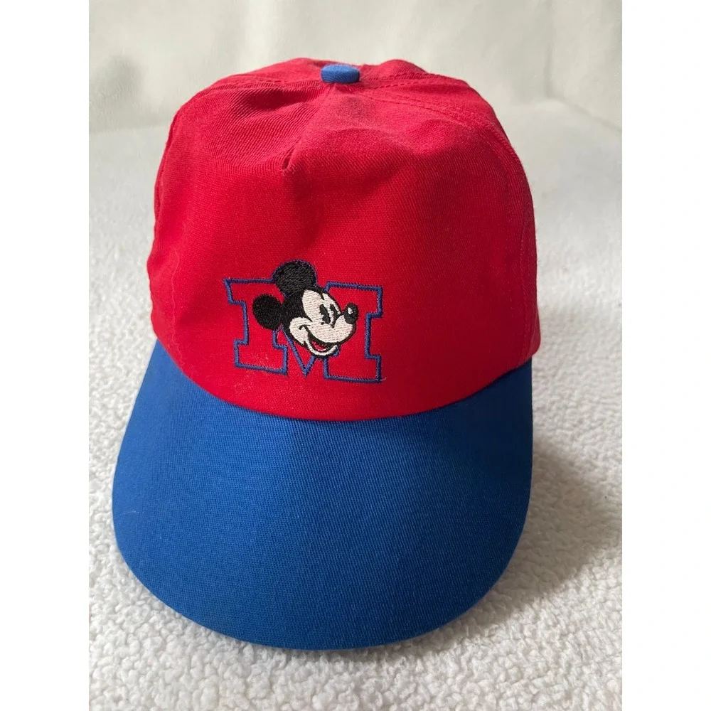 Disney Kids Mickey Mouse Red Crown Blue Bill Baseball Cap